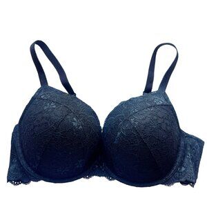 Torrid Curve Black Lace Padded Underwire Nylon/Spandex Full Coverage Bra 42C